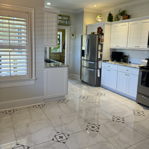 kitchen flooring remodeling, tile print 